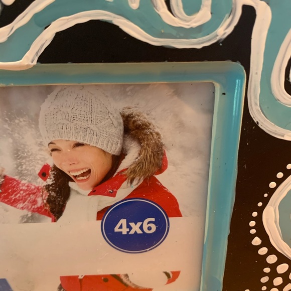 Hand painted one of a kind picture frame - Picture 2 of 4